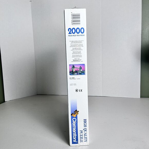 Clementoni 2000 Piece Jigsaw Puzzle London Tower Bridge Dusk Sunset NEW in Wrap - Picture 4 of 5